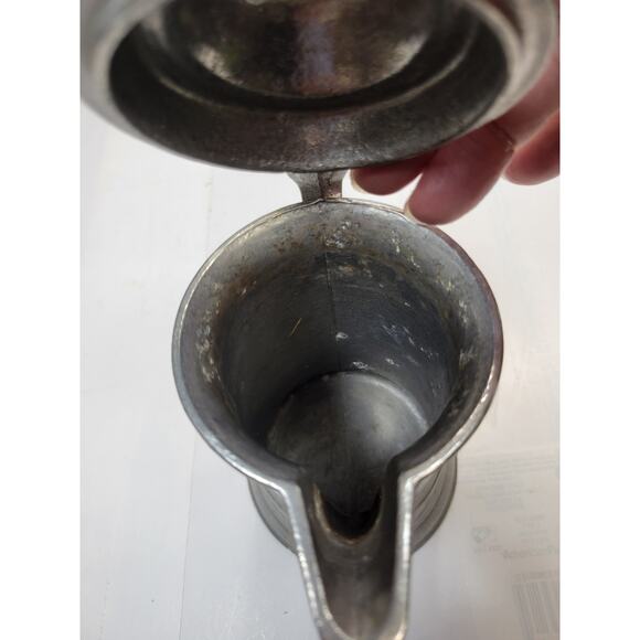 Vintage Flagon Stein, SMC Hinged Lid, Pour Spot, Pewter Look - Picture 5 of 5